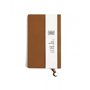 Taba Renkli Çizgili Defter - Günlük Kullanım İçin