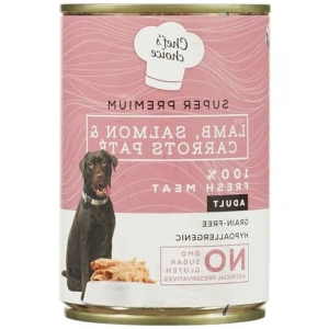 Tahılsız Kuzu Etli Somonlu Köpek Maması, 400 G, 12 Adet