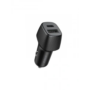 taks CP02 Duo 48W PD/QC USB-C+USB-A Araç Hızlı Şarj Aleti, Siyah 5CP02S