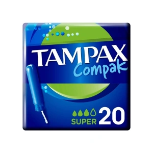 Tampax Compak Tampon Super Aplikatörlü 20 Adet