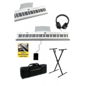 Taşınabilir Katlanır Dijital Piyano - 88 Tuş, Bluetooth Özellikli