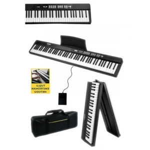 Taşınabilir Katlanır Dijital Piyano, 88 Tuşlu