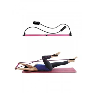 Taşınabilir Pilates Egzersiz Çubuğu - Pembe
