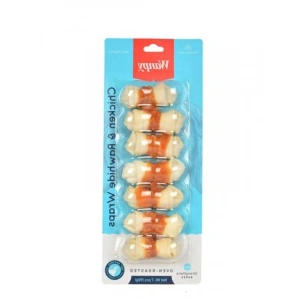 Tavuk Sargılı Çiğneme Kemiği, 7li Paket, 90 Gr Lezzetli Ödül