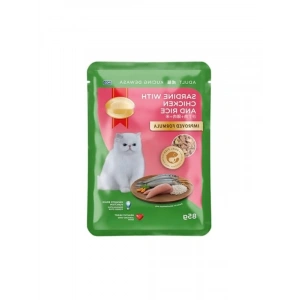 Tavuk ve Pirinçle Sardalye Pouch, 85 gr