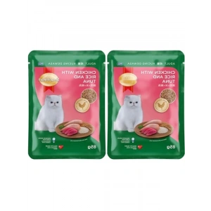 Tavuk ve Pirinçle Ton Balıklı Pouch - 85 gr (2 Paket)