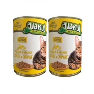 Tavuklu ve Sebzeli Kedi Konservesi, 415 g (2 paket)