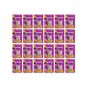 Tavuklu Yaş Mama 400 Gr x24, Kediler İçin Özel Besin