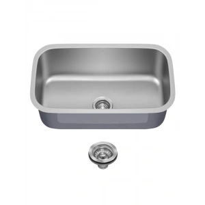 Tek Gözlü Paslanmaz Çelik Gömme Lavabo (80,01 cm)