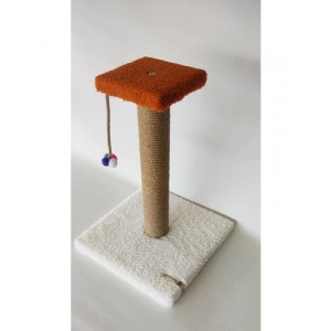 Tek Katlı Beyaz Kedi Tırmalama Tahtası