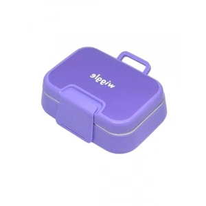 Tek Katlı Mor Paslanmaz Çelik 1030ml Lunchbox, 2 Bölmeli Sefer Tası
