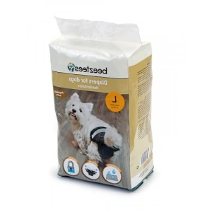 Tek Kullanımlık Siyah Köpek Alt Bezi, 10 Adet, Büyüklük: L