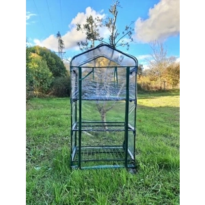 Tekerlekli 3 Katlı Portatif Şeffaf Bahçe Serası