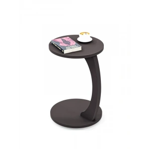 Tekerlekli C Şekilli Sehpa, Antrasit Gri