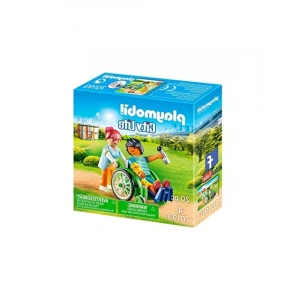 Tekerlekli Sandalyedeki Hasta Oyun Seti - 2 Figür