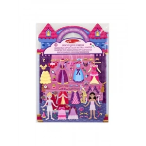 Tekrar Kullanılabilir Prenses Temalı Köpük Çıkartma Seti