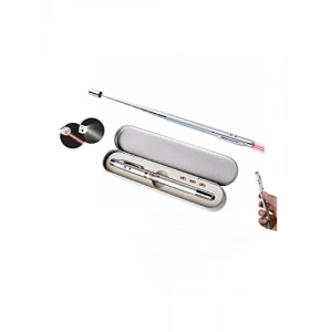 Teleskopik Metal Mıknatıslı Pointer Kalem - Kırmızı Işıklı