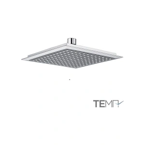 Tema Banyo Quadro Kare Tepe Duş Başlığı Su Tasarruflu ve Yüksek Basınçlı Kullanım İçin İdeal