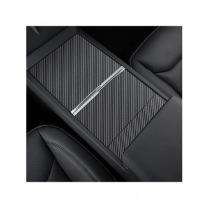 TESLA MODEL Y JUNİPER/MODEL 3 HIGHLAND Orta Konsol Koruyucu Karbon Fiber Görünümlü Kaplama