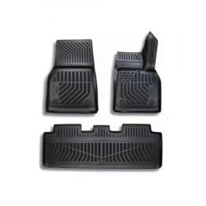 Tesla Model Y Uyumlu 3D Havuzlu Paspas, Juniper Renk