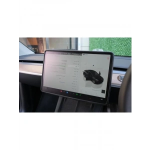 Tesla Model Y Uyumu Ekran Koruyucu Silikon Çerçeve (Siyah)