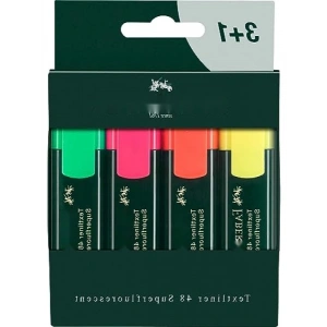 Textliner 48 Fosforlu Kalem Seti, 3+1 Fırsat