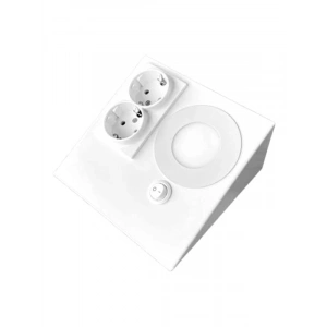 Tezgah Altı Çiftli Panel Spot Lamba, Beyaz Kasa