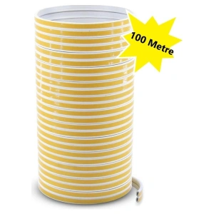 Tify Kapı ve Pencere Izolasyon Bandı - Fitili Kauçuk Beyaz 2 x 50 = 100 Metre, D Tipi