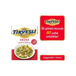 Tikveşli %18 Yağlı Krema 200 ML