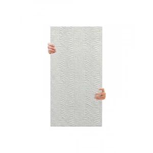 Tink 3D Kendinden Yapışkanlı Duvar Kağıdı Yeni Nesil Akustik Keçe Panel Desenli 52x98 cm (Beyaz, 2 Adet 1 m²)