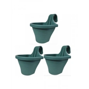 Tom1 Askılı Balkon Saksı Seti, 20 cm, 3 Litre, 3 Adet