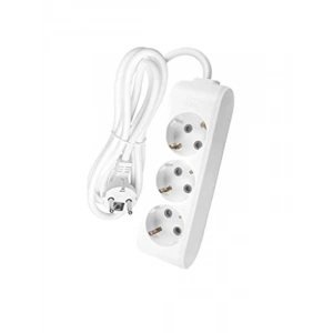 Topraklı Kablolu 3lü Priz - 3mt Uzunluk