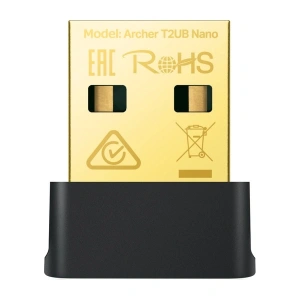 TP-Link Archer T2UB Nano | Wi-Fi 5 & Bluetooth 4.2 USB Adaptör | AC600 Mbps | Dual Band | Nano Tasarım | Gelişmiş Güvenlik | Windows Uyumlu