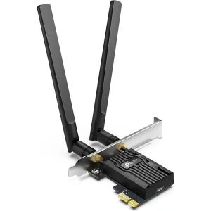 TP-Link Archer TX55E | Wi-Fi 6 & Bluetooth 5.2 PCIe Adaptör | AX3000 Mbps | Intel Yonga Seti | İki Anten & Özel Soğutucu | 1024-QAM | Ultra Düşük Gecikme | Windows 10/11 Uyumlu