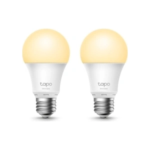 TP-Link Tapo L510E(2-pack) | Akıllı Wi-Fi Ampul | 806 Lümen | E27 | 8.3W | Kısılabilir Sıcak Beyaz Işık | Enerji Tasarruflu | Alexa & Google Home Uyumlu | Hub Gerektirmez | Uygulama ile Işık Kontrolü
