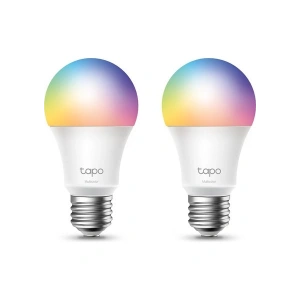 TP-LINK Tapo L530E(2-pack), Çok Renkli Akıllı Wi-Fi Ampulü, 8.7 W, 2.4 GHz, 16.000.000 Renk Tonu, E27 Duy, Amazon Alexa ve Google Home ile Çalışır, Rengi Değiştirilebilir, Hub Gerekmez
