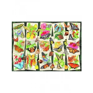 Tropik Kelebekler Konseptli 1000 Parça Puzzle, Yetişkinler İçin