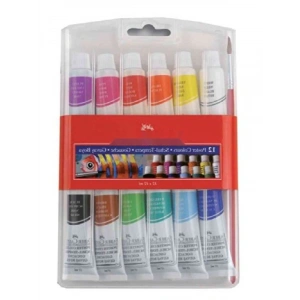 Tüp Guaj Boya Seti - 12 Canlı Renk