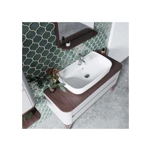 Turkuaz Seramik Cerastyle Aqua 75 x 40 cm Tezgah Üstü Çanak Lavabo