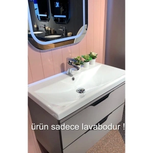 Turkuaz Seramik Cerastyle Elite Etajerli Lavabo 70 cm x 45 cm