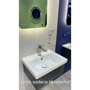 Turkuaz Seramik Cerastyle Frame Etajerli Lavabo 50 cm 030900U