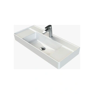 Turkuaz Seramik Cerastyle Sharp 85 x 38 cm Etajer Uyumlu Lavabo