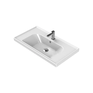 Turkuaz Seramik Frame Etajerli Lavabo 90X45 cm