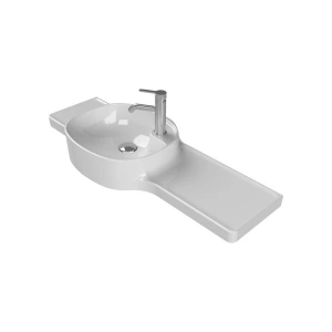 Turkuaz Seramik Harmony 100 cm Etajerli Lavabo (Soldan Hazneli)
