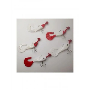 Turna Silikon Set 10 Cm, k Kuyruk Silikon Yem 5li Paket