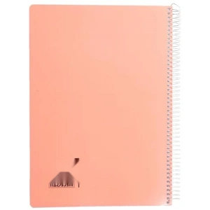 Turuncu A4 Pet Spiralli Karton Kapaklı Defter - 144 Yaprak