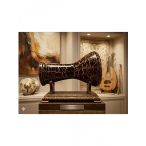 Turuncu Çatlak Desenli 22 cm Darbuka, 5 Numara