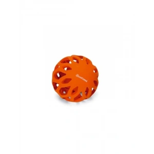 Turuncu kauçuk delikli köpek oyuncağı, 11 cm eğlence sunar