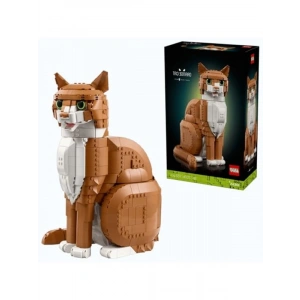 Turuncu Kedi Model Seti, 1755 Parça ile Yetişkinler için Eğlenceli Tasarım