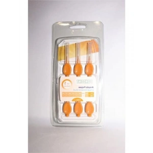 Turuncu Renkli 0,45 mm Uçlu Fırça Seti, 6lı Paket